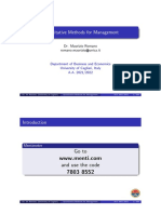 Quantitative Methods - Chapter 1-2-5-6-7-8-9-10-15-17