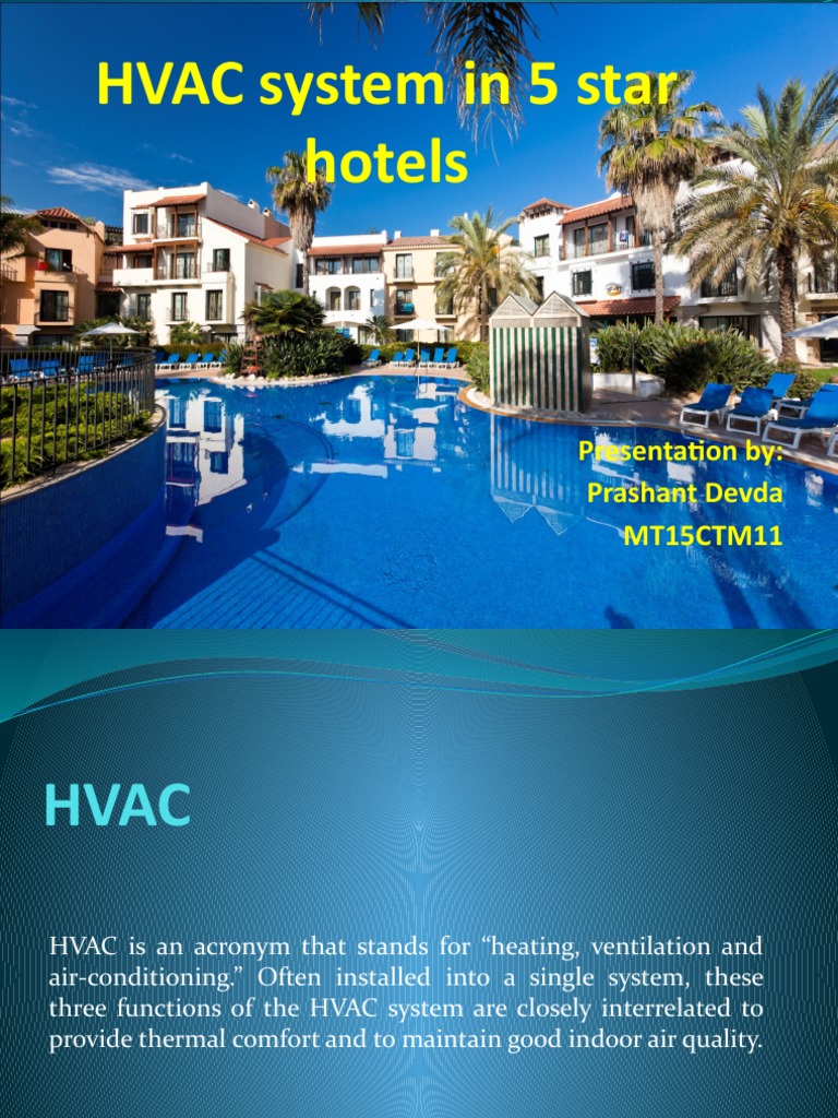 HVAC System in 5 Star Hotels | PDF | Air Conditioning | Electromechanical  Engineering