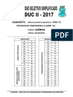 Gabarito Tipo15 QUIMICA Seduc18