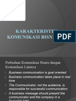 Karakteristik Komunikasi Bisnis