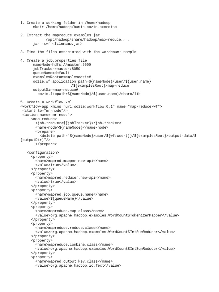 Oozie Basic Exercise | PDF | Apache Hadoop | Map Reduce