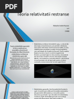 Teoria Relativitatii Restranse