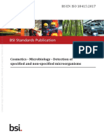 BSI Standards Publication: Cosmetics - Microbiology - Detection of Specified and Non-Specified Microorganisms
