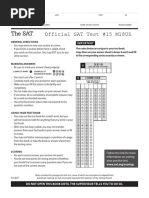 SAT Practice Test #15 (M18US) - Test For Print