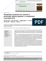 Roxadustat Treatment For Anemia in Peritoneal Dialysis Patients: A Randomized Controlled Trial