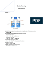 Electrochemistry Worksheet 2: Done in Fig