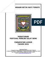 Peraturan Festival Pencak Silat Seni 2021 PSHT