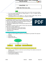 Chapter - 13 Why Do We Fall Ill: Notes Class:Ix Biology Page 1 of