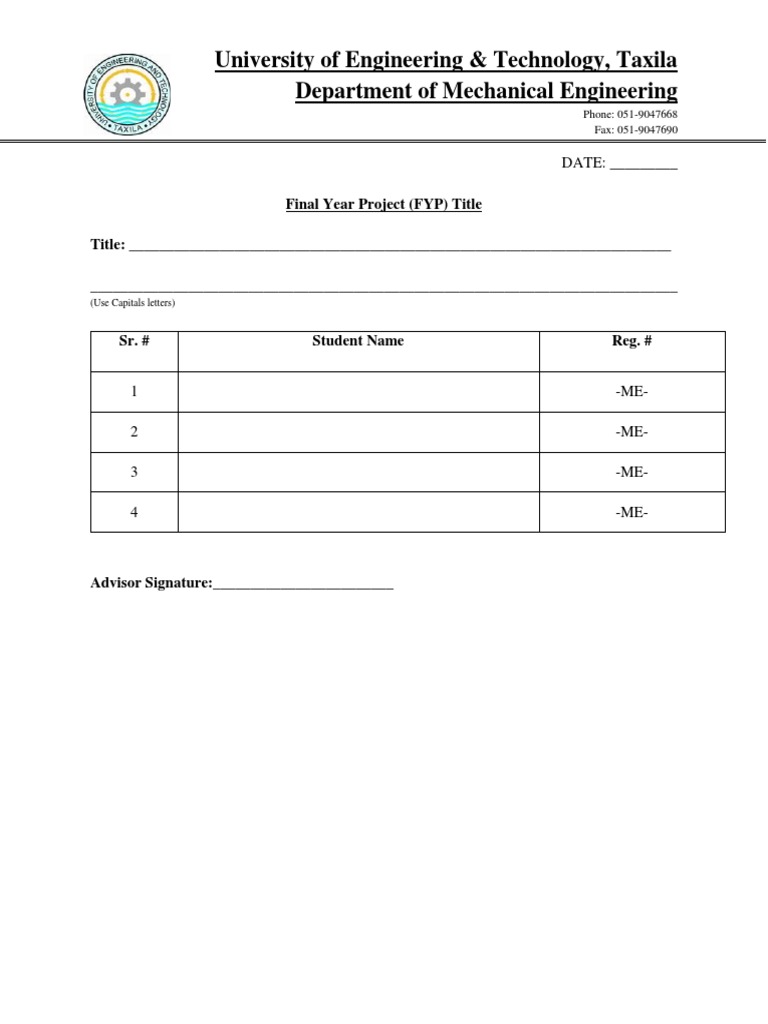 Final Year Project (FYP) Title | PDF | Business