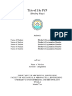 Title of BSC Fyp: (Binding Page)