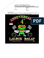 Anniversary Laleur Balap