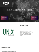 Unix Operating System: Submitted To Submitted by Sawan Panwar