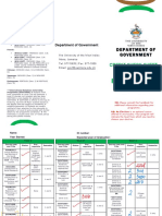 International Relations: Credit Check Sheet FOR