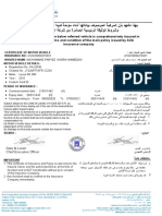 Mohammad Parvez Nagra Ahmeddin Vehicle Insurance Certificate - Lexus 5038