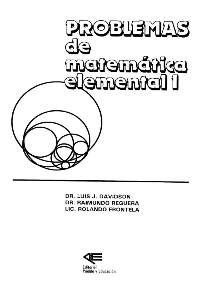 Problemas y Ejercicios de Matemática | PDF | Ecuaciones | Teoría de los ...