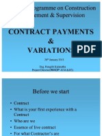 Contract Payment and Variation