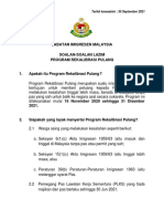 Faq Program Rekalibrasi Pulang BM 30.09.2021