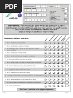 Test RAADS-R para adultos en español | PDF