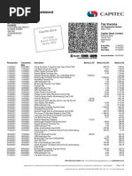 Savings Account Statement: Capitec B Ank