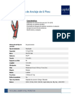 AJ450A6 - Eslinga de Anclaje de 6 Pies