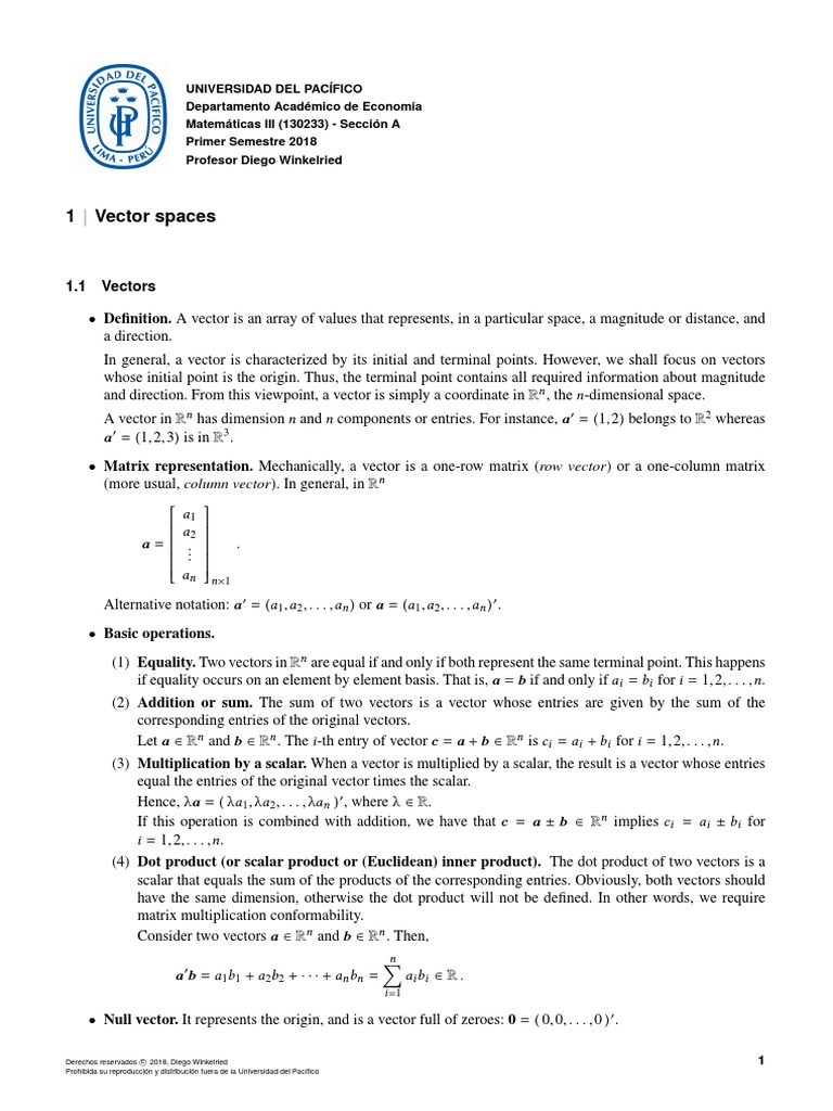 Understanding Vector Spaces | PDF | Basis (Linear Algebra) | Vector Space