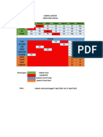 Contoh Jadwal Untuk Di F&B