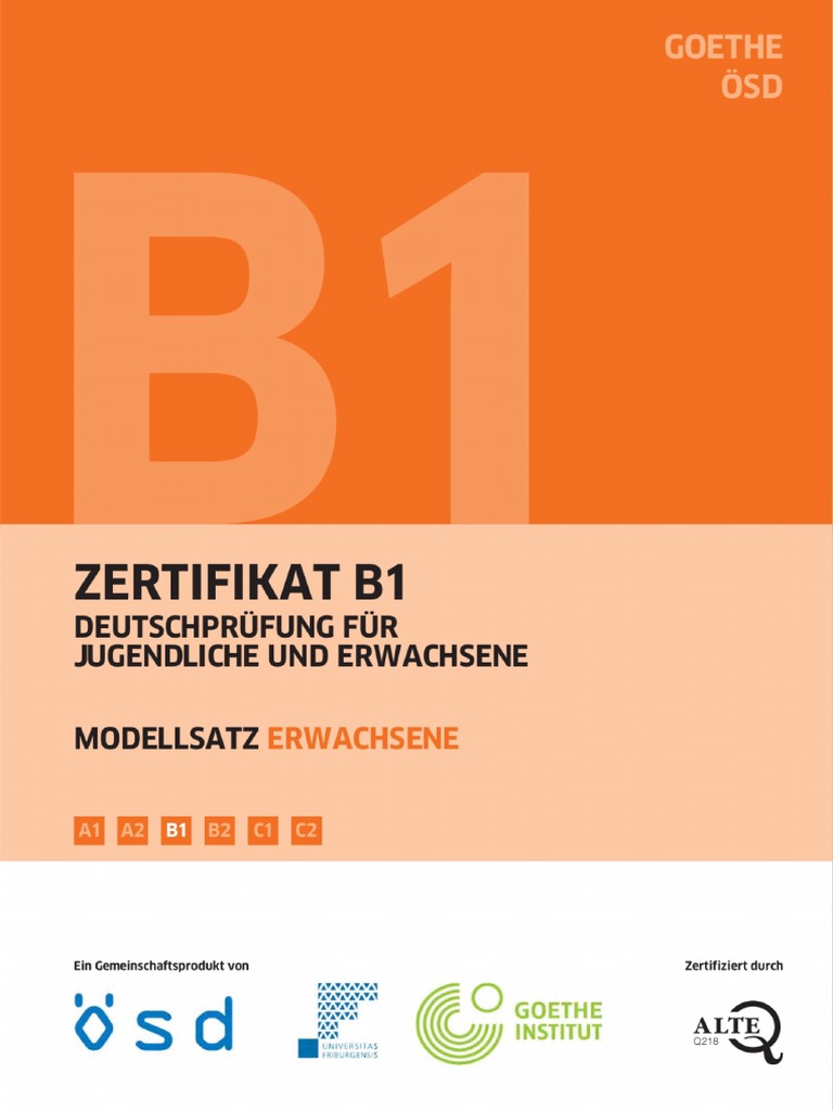 b1 Modellsatz Erwachsene | PDF
