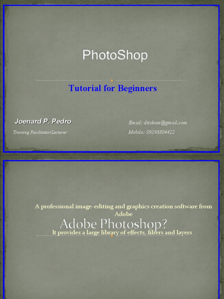 Beginner's Guide to Photoshop CS3 | PDF | Computers