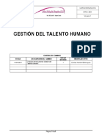 GTH.C.001 - Gestión de Talento Humano