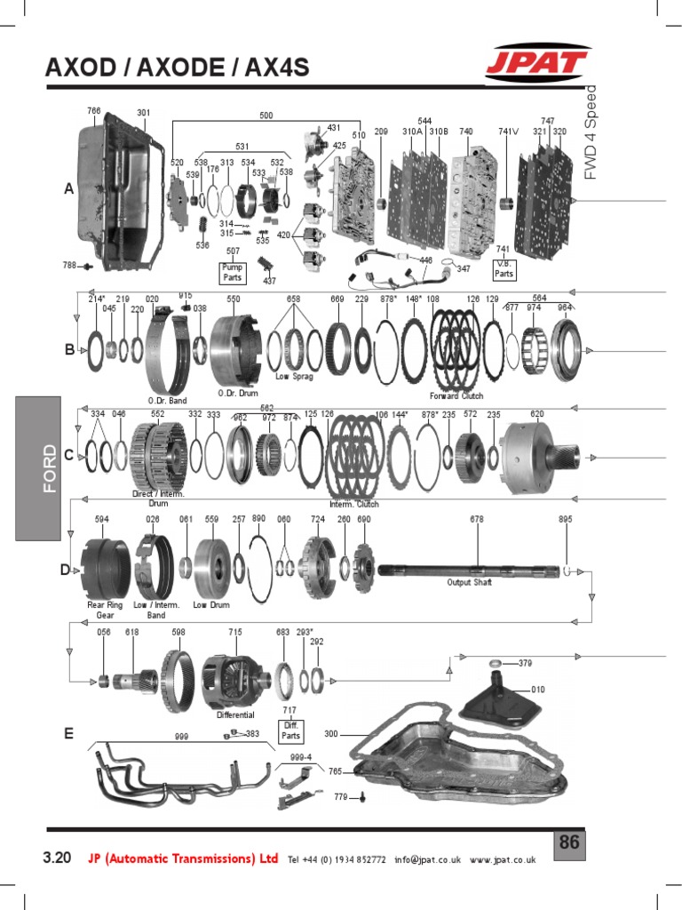31 Ford 3b Axod Axode | PDF | Transmission (Mechanics) | Automatic ...