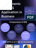 Components & MIS Application in Business