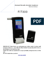 Professional Breath Alcohol Analyzer: With Fuel Cell Sensor