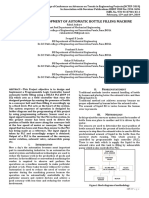 Design and Development of Automatic Bottle Filling Machine: Roblem Statement