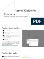 Briley Larson - Getting Started Guide For Teachers Syncing Classroom Grades With Skyward