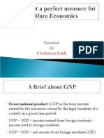 GNP is not a perfect measure for Welfare Economics
