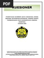 Download KUESIONER PEMETAAN SDM 2011 by Endro Bro SN54754717 doc pdf