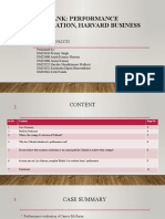 Citibank performance evaluation case analysis