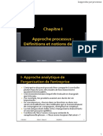 Chap1 - Approche Processus - Définitions Et Notions de Base