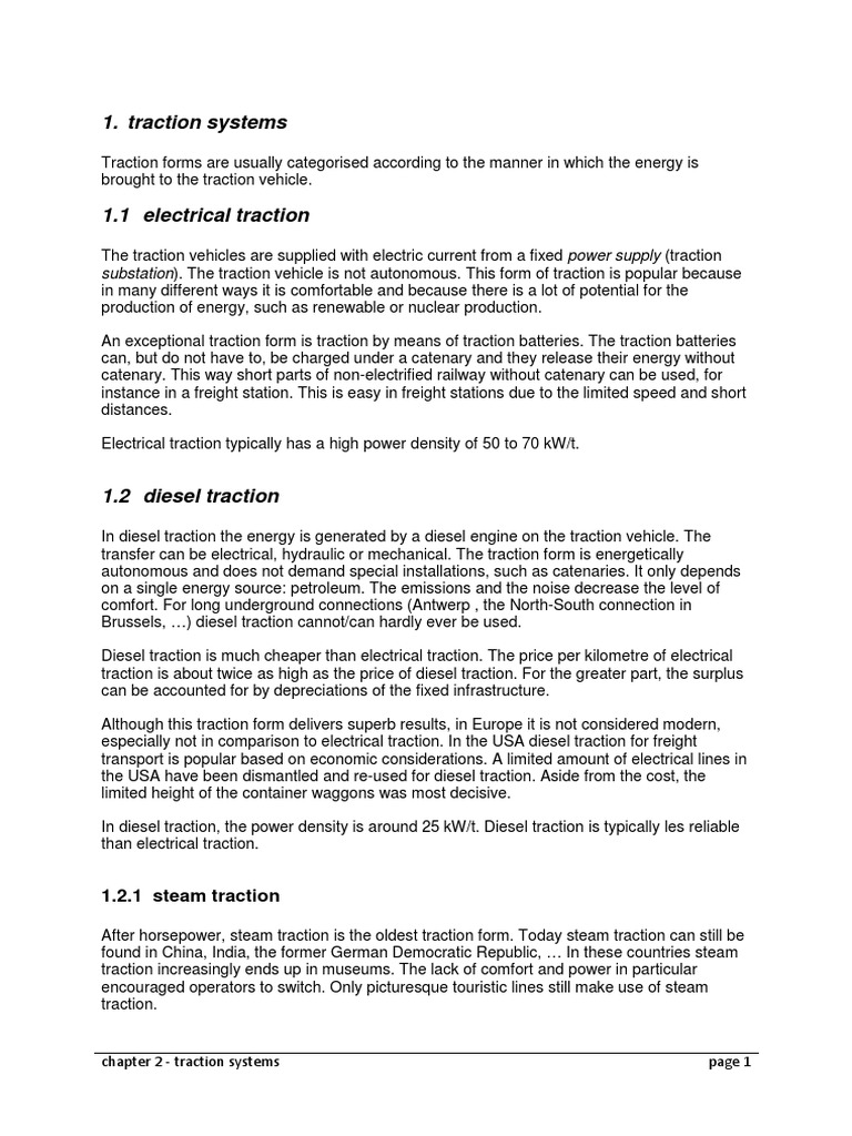 Overview of Traction Systems in Railways | PDF | Alternating Current ...