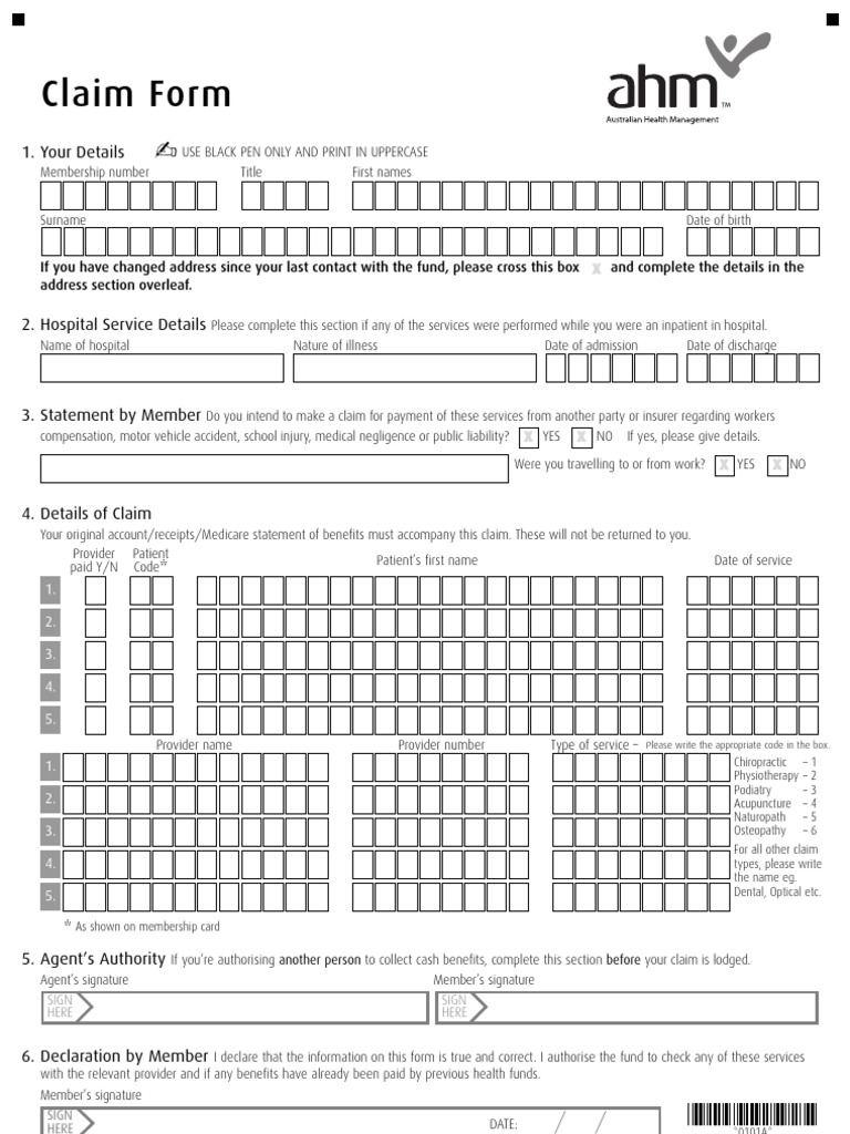 ahm-claim-form-pdf