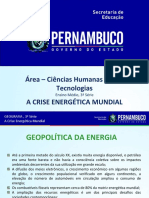 A Crise Energética Mundial