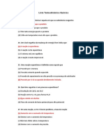 Lista de Exercícios Com Respostas - Termoq P1 e P2