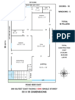 33 X 55 East Facing 3 BHK