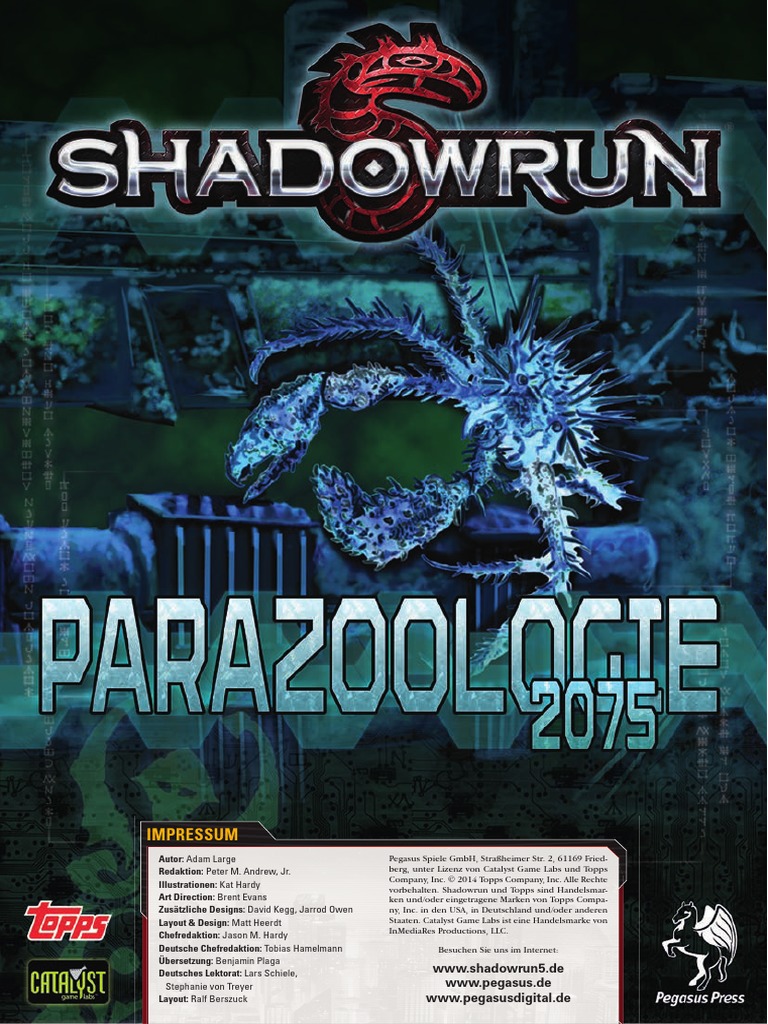 Shadowrun 5D - Parazoologie 2075 | PDF