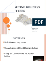 Routine Business Letters