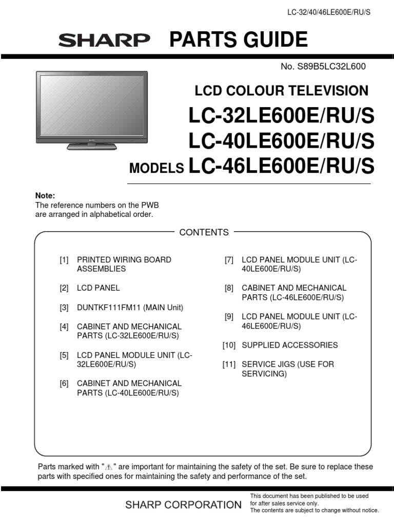 Ersatz-Fernbedienung Für Sharp LCD Fernseher – GA586WJSA, Kompatibel Mit LC-32LE600E U.a.