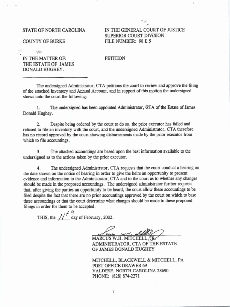 Estate Addresses PDF