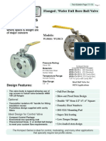 Kompact Series: Flanged / Wafer Full Bore Ball Valve