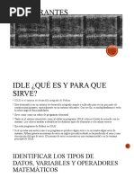 Uso del IDLE en Python | PDF
