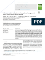 Performance Analysis On Liquid-Cooled Battery Thermal Management For Electric Vehicles Based On Machine Learning